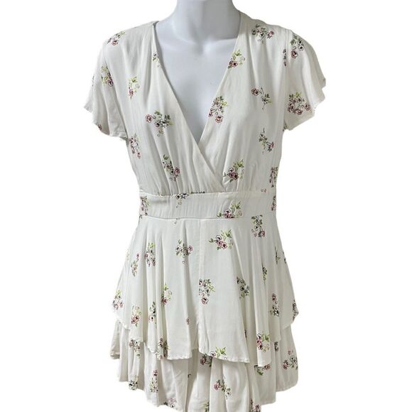 NWT Altar'd State Floral Ivory Alice Romper Size Small - Picture 5 of 6